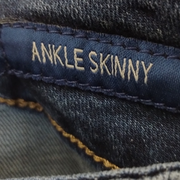 Plus Size Seven7 Ripped Ankle Skinny Jeans - Picture 7 of 14